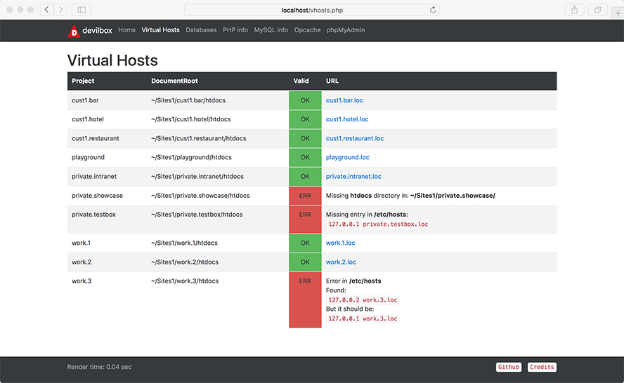 Intranet vHost