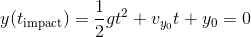 equation_analytic_y_of_t_impact